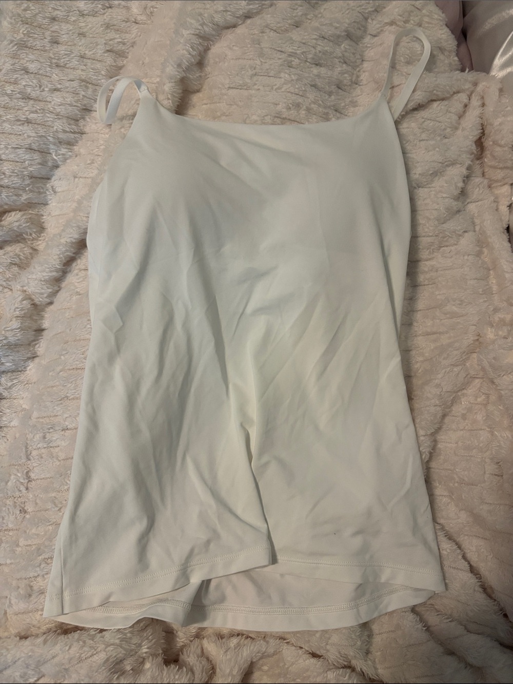 Uniqlo White AIRism Padded Camisole